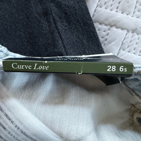 NEW Abercrombie & Fitch 90s The Loose Wide Leg High Rise Light Blue 28 Short - Picture 6 of 12